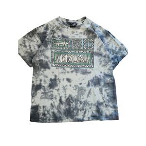 Maiden west vintage Arizona aztec tiedye green tee mens womens unisex Large